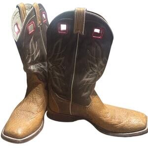 Sonora Double H Men’s Black Leather Western Cowboy Boots Embroidered Sz 11.5 Double H | Shoes | Sonora Double H Mens Black Leather  main image 4